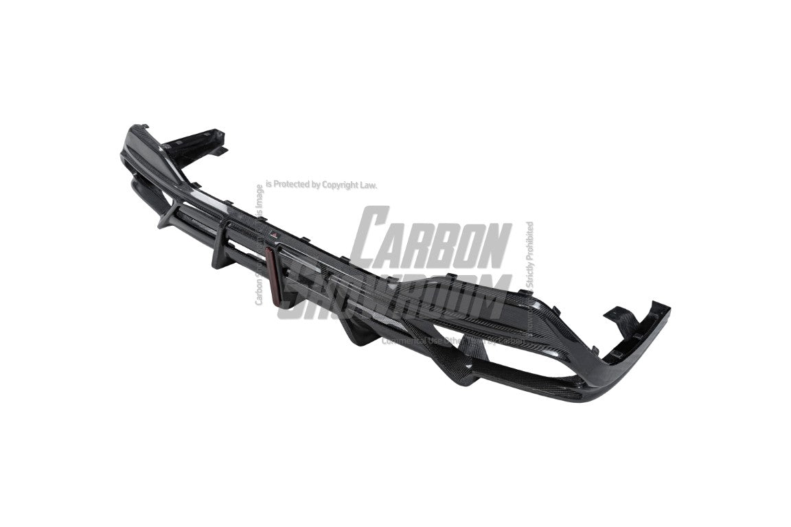 BMW 8 Series M850i 840i (With M-Package Bumper) G14 G15 G16 2018 2019 2020 2021 2022 2023 2024 with Aftermarket Parts - AE Style?Front Canards Carbon Fiber from?ArmorExtend 