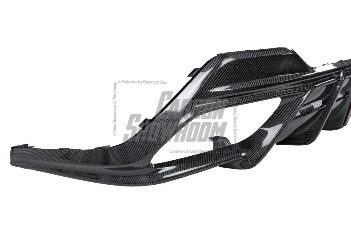 BMW 8 Series M850i 840i (With M-Package Bumper) G14 G15 G16 2018 2019 2020 2021 2022 2023 2024 with Aftermarket Parts - AE Style?Front Canards Carbon Fiber from?ArmorExtend 