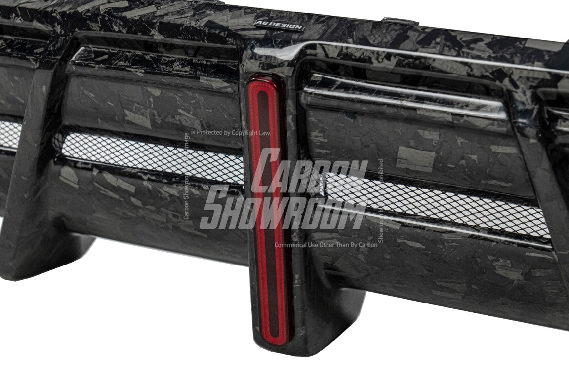 BMW 8 Series M850i 840i (With M-Package Bumper) G14 G15 G16 2018 2019 2020 2021 2022 2023 2024 with Aftermarket Parts - AE Style?Front Canards Carbon Fiber from?ArmorExtend 