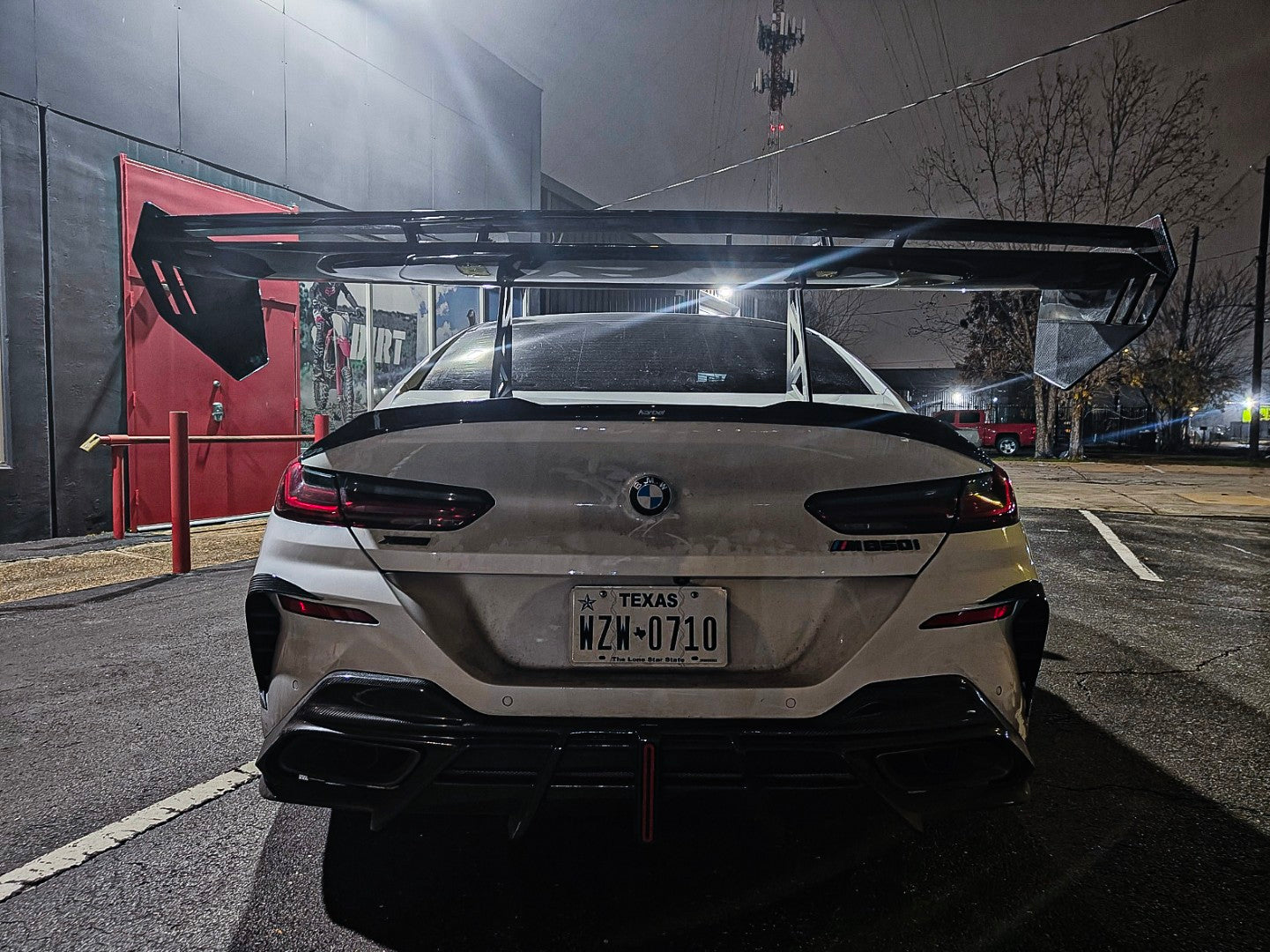 BMW 8 Series M850i 840i (With M-Package Bumper) G14 G15 G16 2018 2019 2020 2021 2022 2023 2024 with Aftermarket Parts - AE Style Front Canards Carbon Fiber from ArmorExtend 