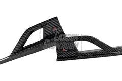BMW 3 Series 330i (With M-Package Bumper, does not fit base model) M340i LCI G20 G21 2023 2024 with Aftermarket Parts - AE V1 Style Rear Diffuser & Canards Carbon Fiber from ArmorExtend