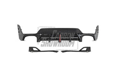 BMW 3 Series 330i (With M-Package Bumper, does not fit base model) M340i LCI G20 G21 2023 2024 with Aftermarket Parts - AE V1 Style Rear Diffuser & Canards Carbon Fiber from ArmorExtend