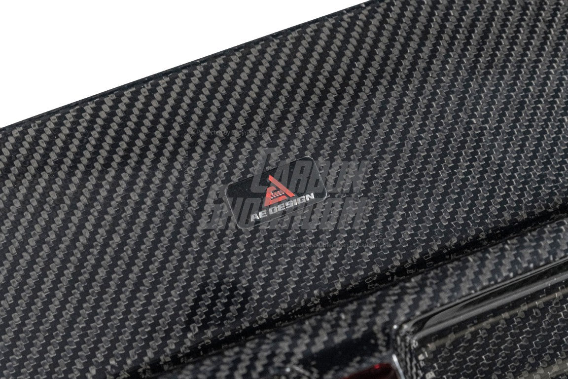 BMW 3 Series 330i (With M-Package Bumper, does not fit base model) M340i LCI G20 G21 2023 2024 with Aftermarket Parts - AE V1 Style Rear Diffuser & Canards Carbon Fiber from ArmorExtend