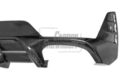 BMW 3 Series 330i (With M-Package Bumper, does not fit base model) M340i LCI G20 G21 2023 2024 with Aftermarket Parts - AE V1 Style Rear Diffuser & Canards Carbon Fiber from ArmorExtend