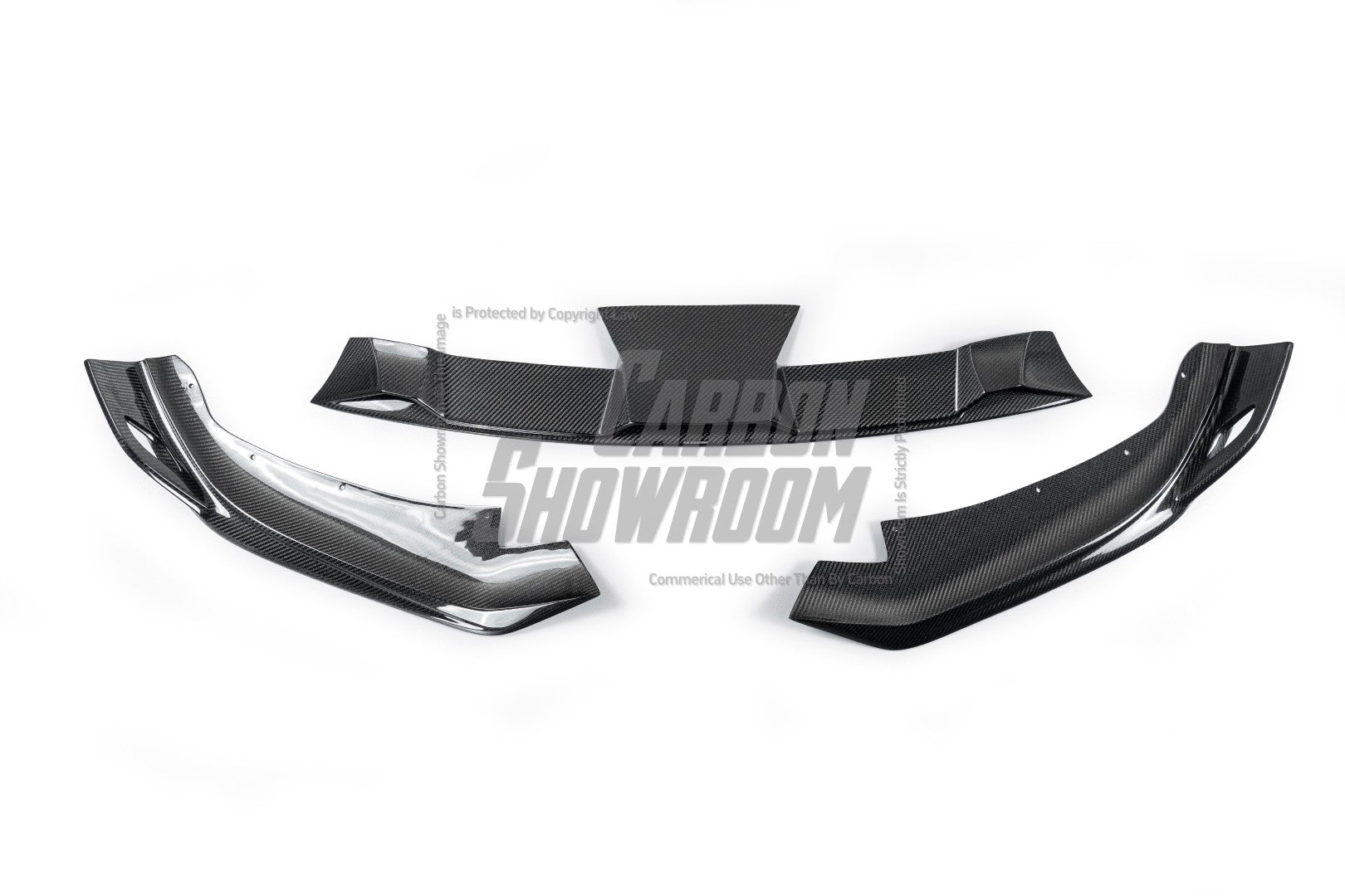 BMW 5 Series M550i 540i (With M-Package Bumper) G30 G31 LCI 2021 2022 2023 2024 with Aftermarket Parts - AE Style Front Lip Carbon Fiber from ArmorExtend