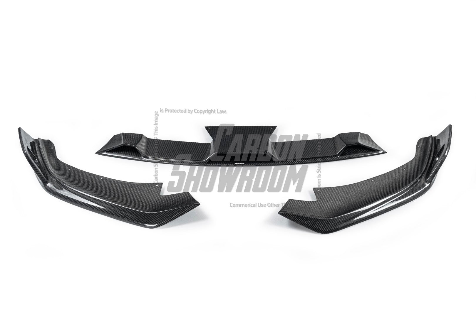 BMW 5 Series M550i 540i (With M-Package Bumper) G30 G31 LCI 2021 2022 2023 2024 with Aftermarket Parts - AE Style Front Lip Carbon Fiber from ArmorExtend