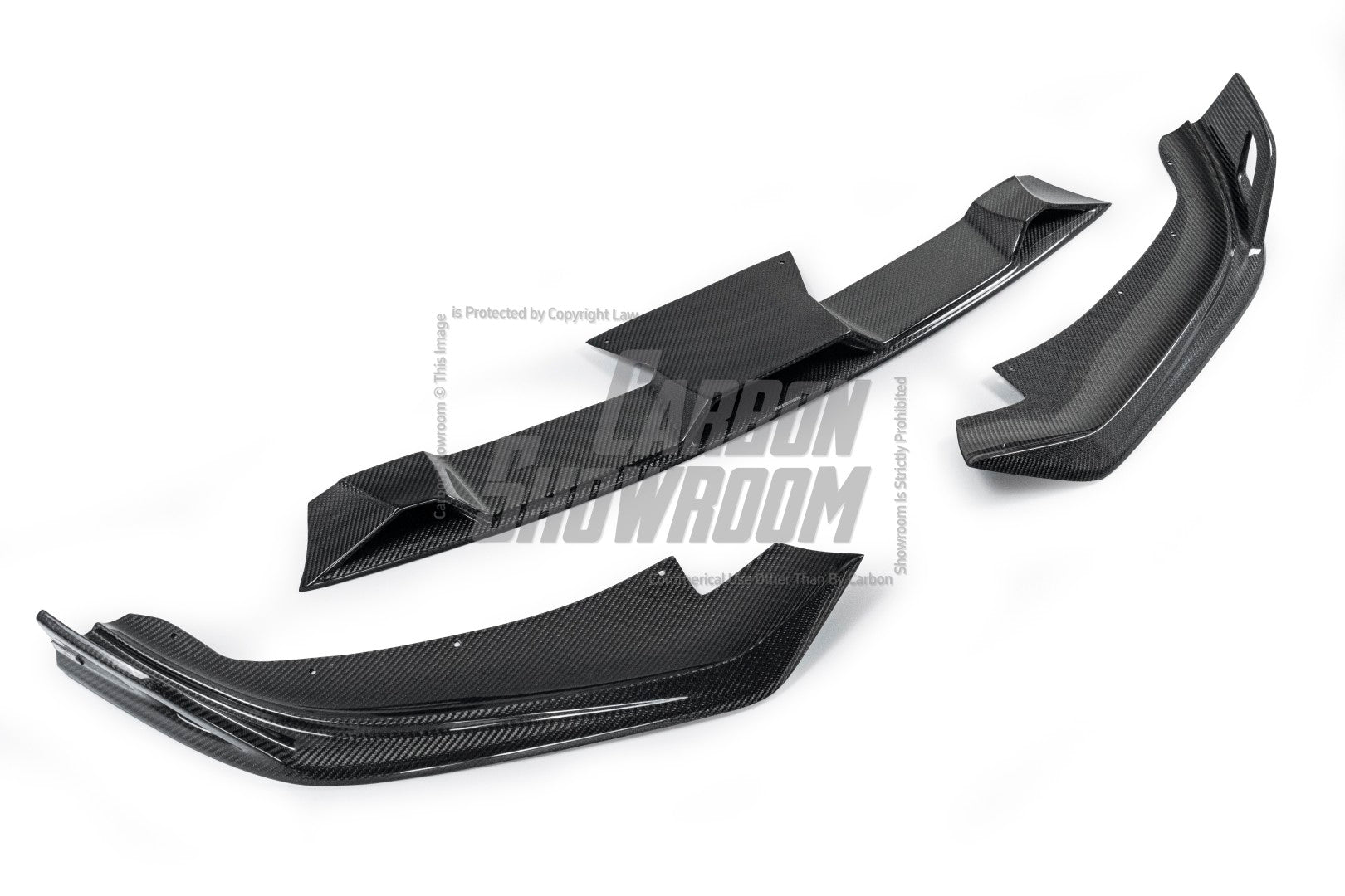 BMW 5 Series M550i 540i (With M-Package Bumper) G30 G31 LCI 2021 2022 2023 2024 with Aftermarket Parts - AE Style Front Lip Carbon Fiber from ArmorExtend