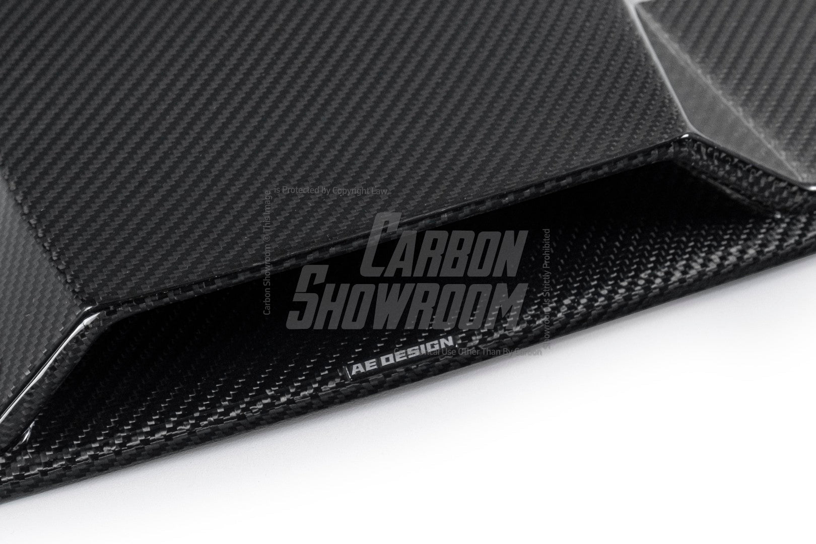 BMW 5 Series M550i 540i (With M-Package Bumper) G30 G31 LCI 2021 2022 2023 2024 with Aftermarket Parts - AE Style Front Lip Carbon Fiber from ArmorExtend