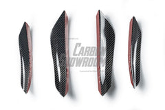 BMW 5 Series M550i 540i (With M-Package Bumper) G30 G31 LCI 2021 2022 2023 2024 with Aftermarket Parts - AE Style Front Canards Carbon Fiber from ArmorExtend