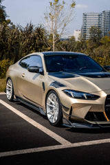 BMW M3 G80 G81 2021-ON & M4 G82 G83 2021-ON with Aftermarket Parts - Venom Sport Series Style Front Canards Dry Pre-preg Carbon Fiber from ArmorExtend