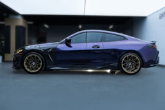 BMW M3 G80 G81 2021 2022 2023 2024 & M4 G82 G83 2021 2022 2023 2024 with Aftermarket Parts - AE Style Front Fenders Carbon Fiber from ArmorExtend