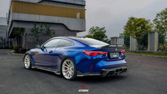 BMW M4 G82 G83 2021-ON with Aftermarket Parts - Venom Sport Series Style Side Skirts Dry Pre-preg Carbon Fiber from ArmorExtend