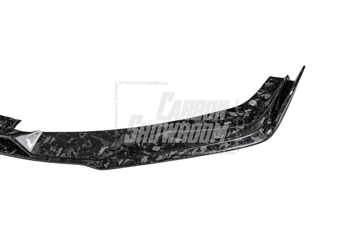 BMW M3 G80 G81 2021 2022 2023 2024 & M4 G82 G83 2021 2022 2023 2024 with Aftermarket Parts - AE V1 Style Front Lip Carbon Fiber from ArmorExtend