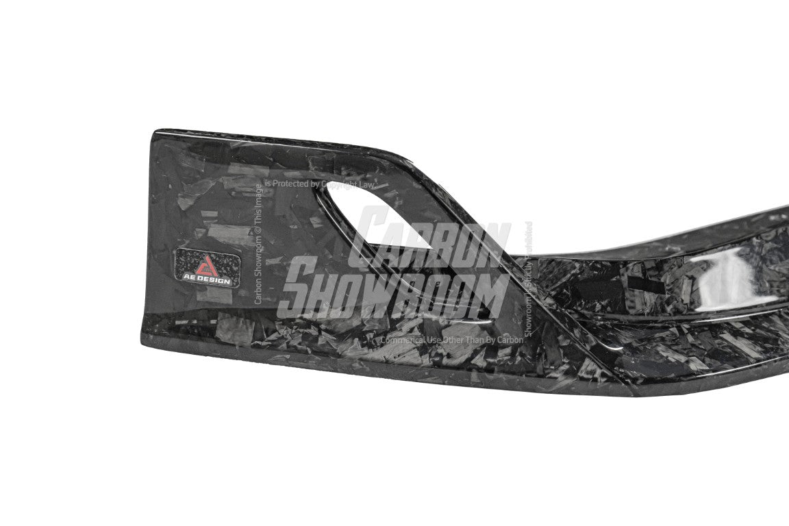 BMW M3 G80 G81 2021 2022 2023 2024 & M4 G82 G83 2021 2022 2023 2024 with Aftermarket Parts - AE V1 Style Front Lip Carbon Fiber from ArmorExtend