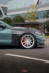 BMW M3 G80 G81 2021 2022 2023 2024 & M4 G82 G83 2021 2022 2023 2024 with Aftermarket Parts - AE V1 Style Front Lip Carbon Fiber from ArmorExtend