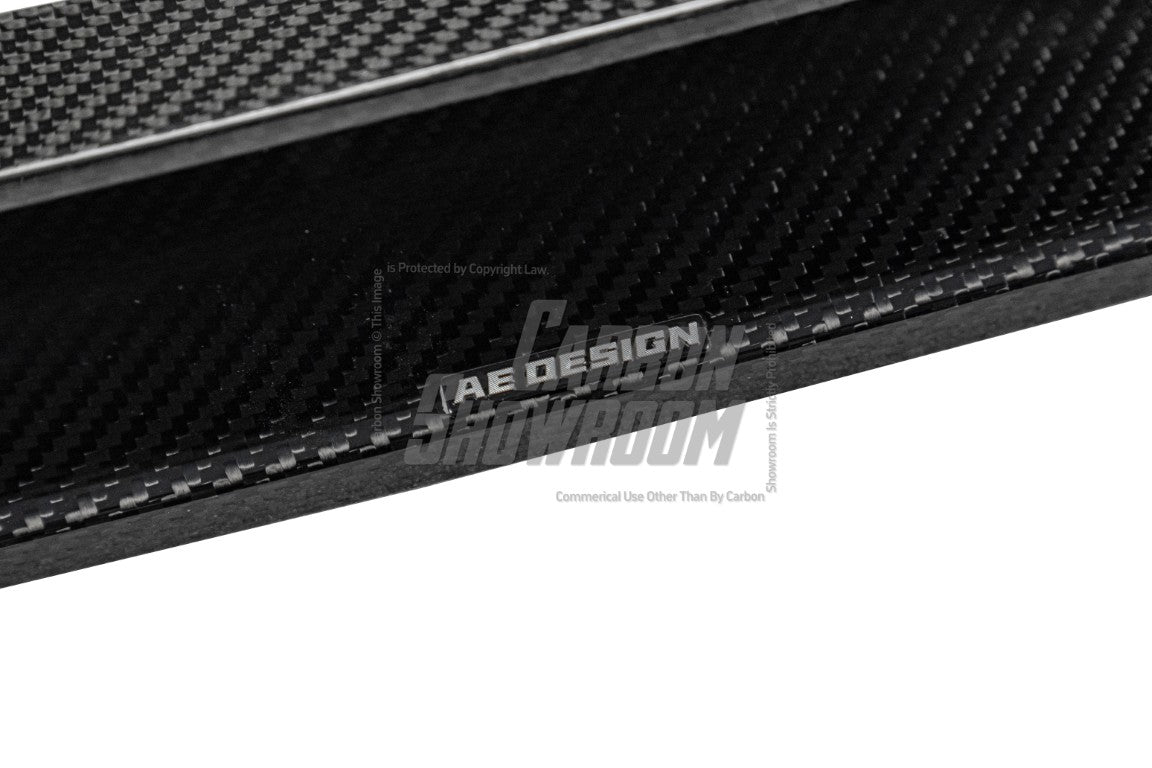 BMW M3 G80 G81 2021 2022 2023 2024 & M4 G82 G83 2021 2022 2023 2024 with Aftermarket Parts - AE V1 Style Front Lip Carbon Fiber from ArmorExtend