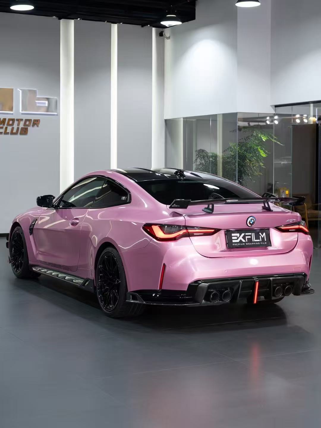 BMW M4 G82 2021 2022 2023 2024 & 4 Series G22 430i M440i 2020 2021 2022 2023 2024 with Aftermarket Parts - ART V2 Style Fiber Rear Wing Carbon Fiber from Pre-preg ArmorExtend