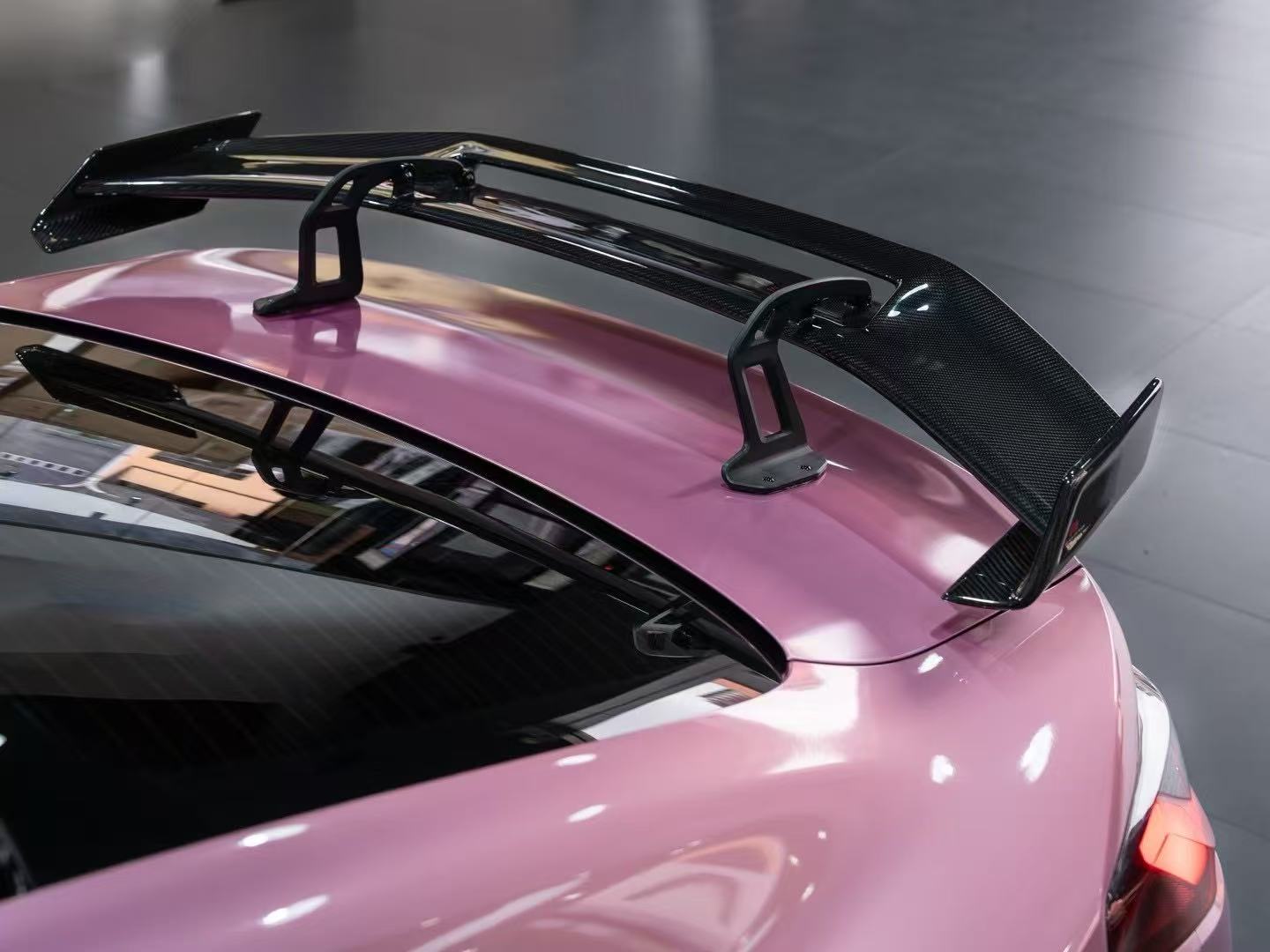 Your BMW M4 G82 2021 2022 2023 2024 & 4 Series G22 430i M440i 2020 2021 2022 2023 2024 with Aftermarket Parts - ART V2 Style Fiber Rear Wing Carbon Fiber from Pre-preg ArmorExtend