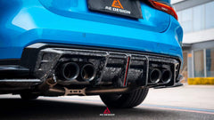 BMW M3 G80 G81 2021-ON & M4 G82 G83 2021-ON with Aftermarket Parts - V3 Rear Diffuser & Rear Canards Carbon Fiber from?ArmorExtend