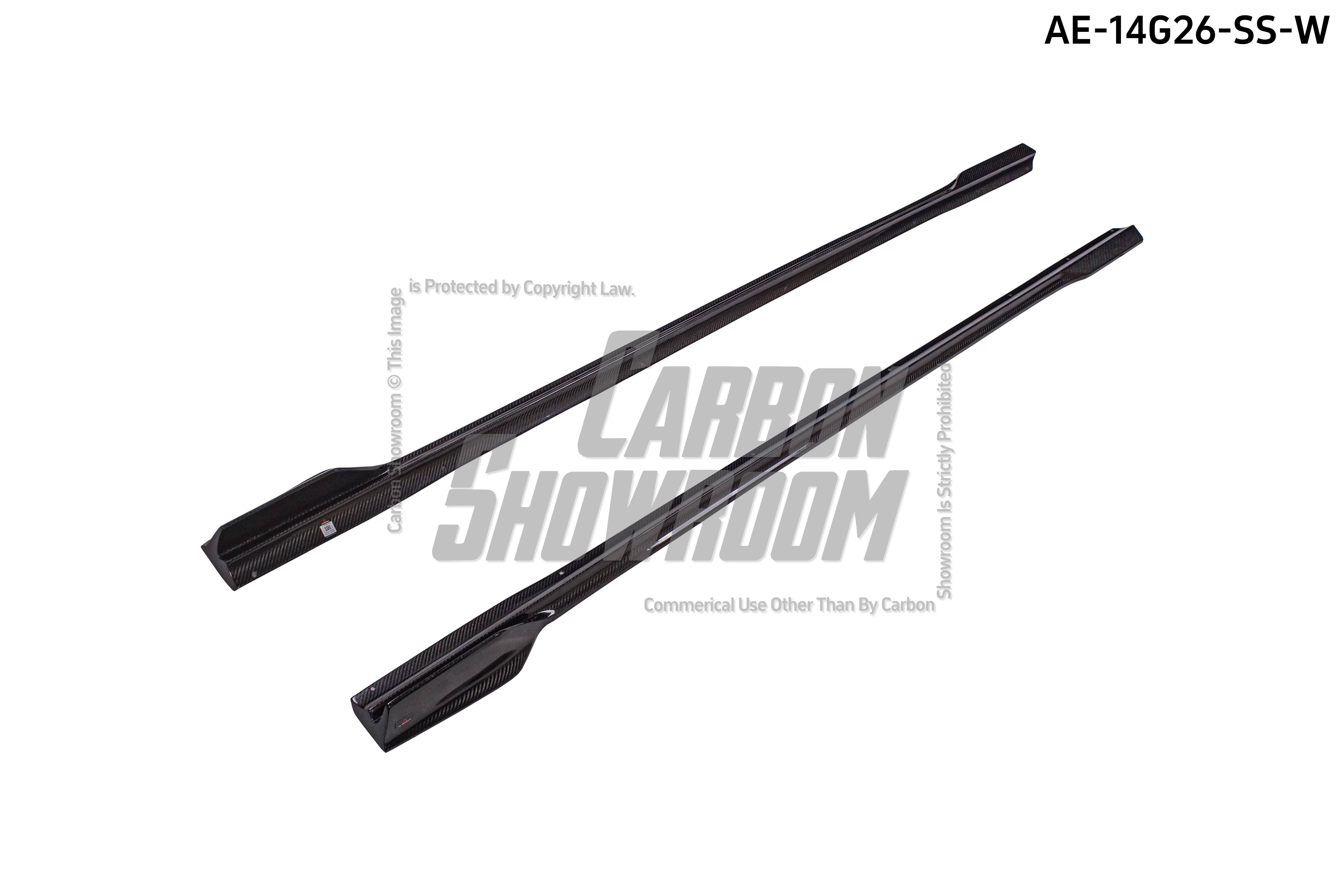 BMW I4 M50 / e Drive 40 & 4 Series Gran Coupe M440i 430i G26 2022 2023 2024 with Aftermarket Parts - AE Style Side Skirts?Carbon Fiber from ArmorExtend