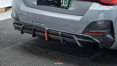 BMW I4 M50 / e Drive 40 G26 2022-ON & 4 Series Gran Coupe M440i 430i  G26 2022-ON (with M-package bumper, does not fit base model) with Aftermarket Parts - AE Style Carbon Fiber Rear Diffuser & Canards from ArmorExtend