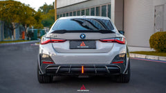 BMW I4 M50 / e Drive 40 G26 2022-ON & 4 Series Gran Coupe M440i 430i  G26 2022-ON (with M-package bumper, does not fit base model) with Aftermarket Parts - AE Style Rear Diffuser & Canards Carbon Fiber from ArmorExtend