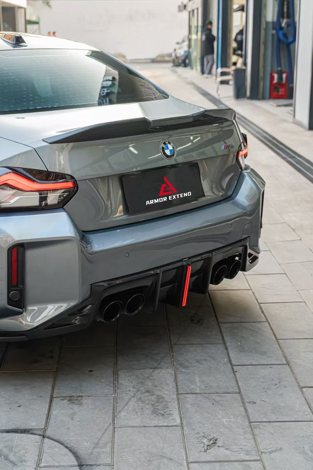 BMW M2/C G87 2023 2024 & 2 Series 230i M240i G42 2022 2023 2024 with Aftermarket Parts - ART V3 Style Rear Spoiler Carbon Fiber from ArmorExtend
