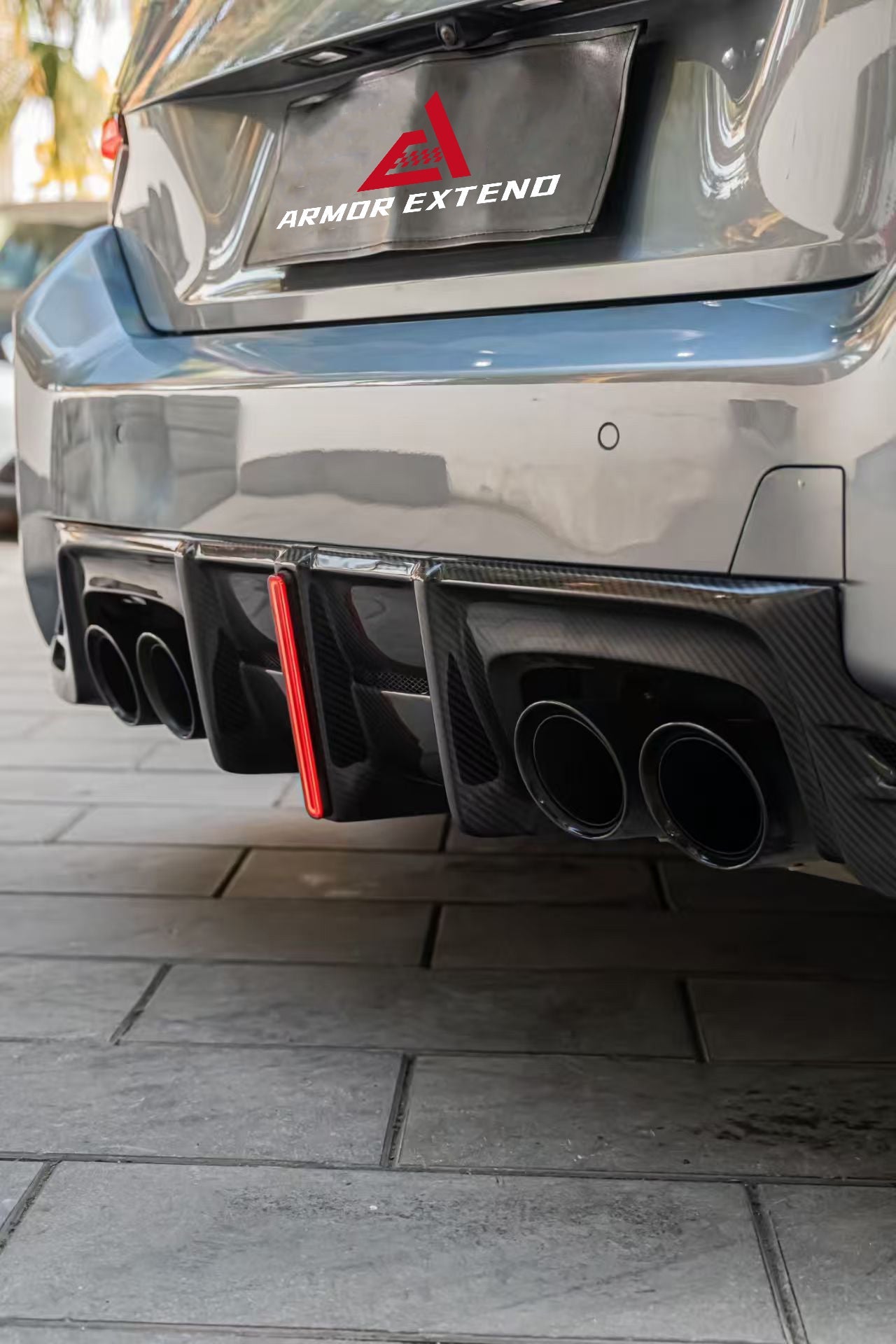 BMW M2 M2C G87 2023 2024 with Aftermarket Parts - ART & ART Street Version & AE Track Version Style Rear Diffuser & Canards Pre-preg Carbon Fiber from ArmorExtend