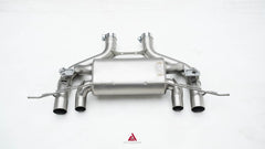 BMW M2C G87 2023-ON (3.0T) with Aftermarket Parts - Axle-back Exhaust with Valve Stainless Steel / Titanium from ArmorExtend