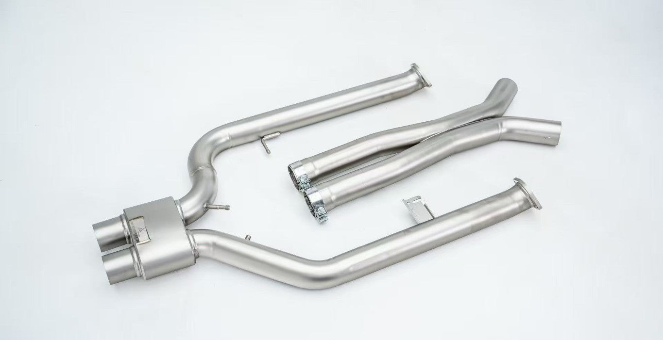 BMW M2C G87 2023-ON (3.0T) with Aftermarket Parts - Catback Exhaust with Valve Stainless Steel / Titanium from?ArmorExtend