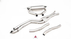 BMW M2C G87 2023-ON (3.0T) with Aftermarket Parts - GT4 Style Catback Exhaust with Valve Stainless Steel / Titanium from ArmorExtend