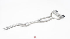BMW M2C G87 2023-ON (3.0T) with Aftermarket Parts - GT4 Style Catback Exhaust with Valve Stainless Steel / Titanium from ArmorExtend