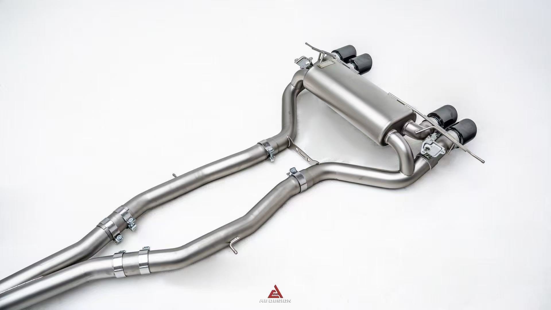 BMW M2C G87 2023-ON (3.0T) with Aftermarket Parts - GT4 Style Catback Exhaust with Valve Stainless Steel / Titanium from ArmorExtend