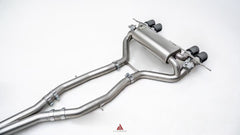 BMW M2C G87 2023-ON (3.0T) with Aftermarket Parts - GT4 Style Catback Exhaust with Valve Stainless Steel / Titanium from ArmorExtend