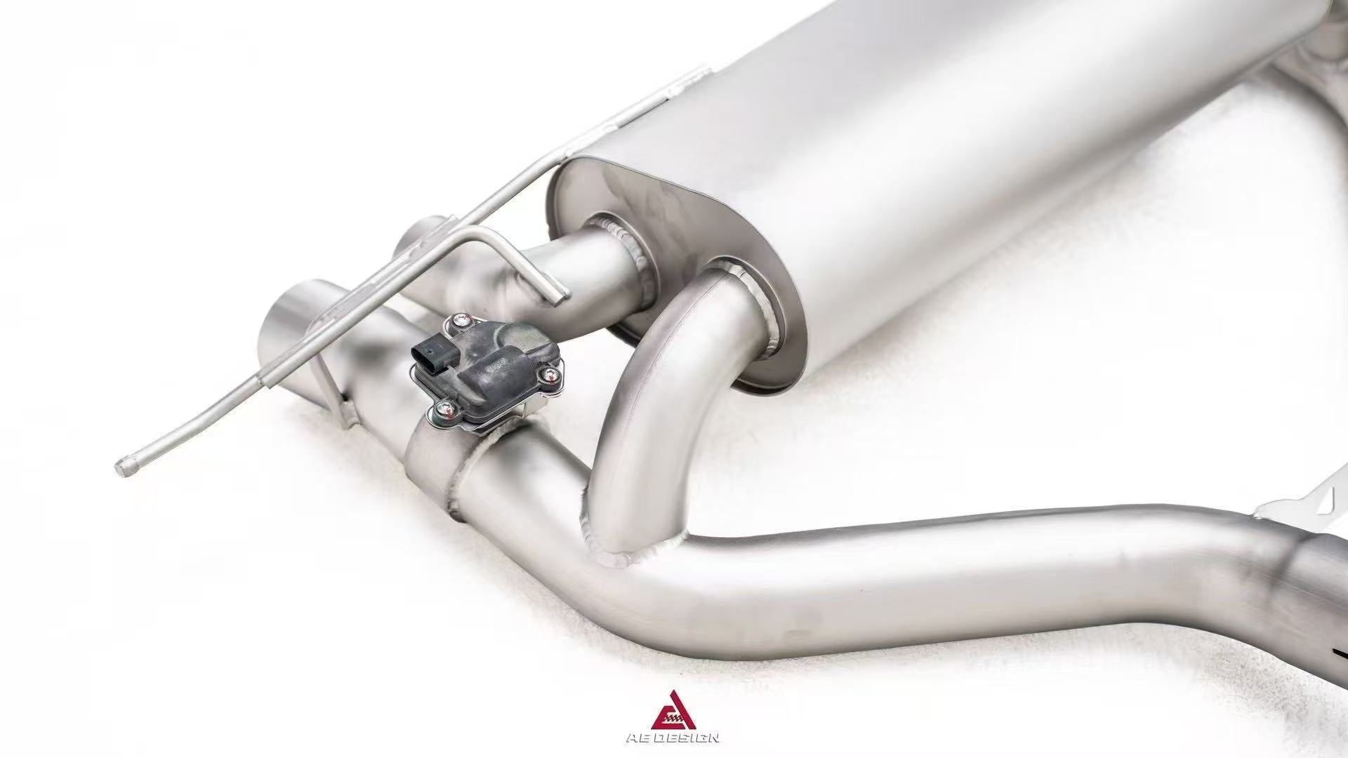BMW M2C G87 2023-ON (3.0T) with Aftermarket Parts - GT4 Style Catback Exhaust with Valve Stainless Steel / Titanium from ArmorExtend