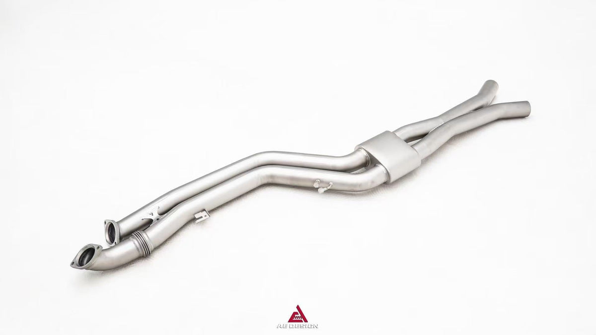 BMW M2C G87 2023-ON (3.0T) with Aftermarket Parts - GT4 Style Midpipe Exhaust Stainless Steel / Titanium from ArmorExtend