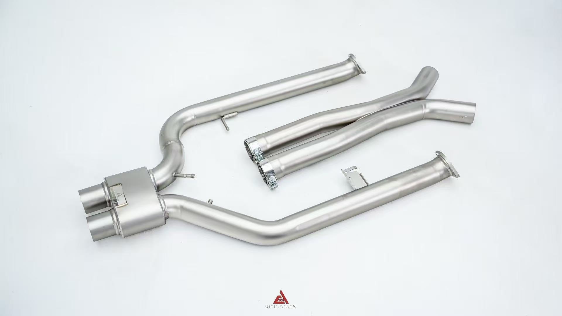 BMW M2C G87 2023-ON (3.0T) with Aftermarket Parts - Midpipe Exhaust Stainless Steel / Titanium from ArmorExtend
