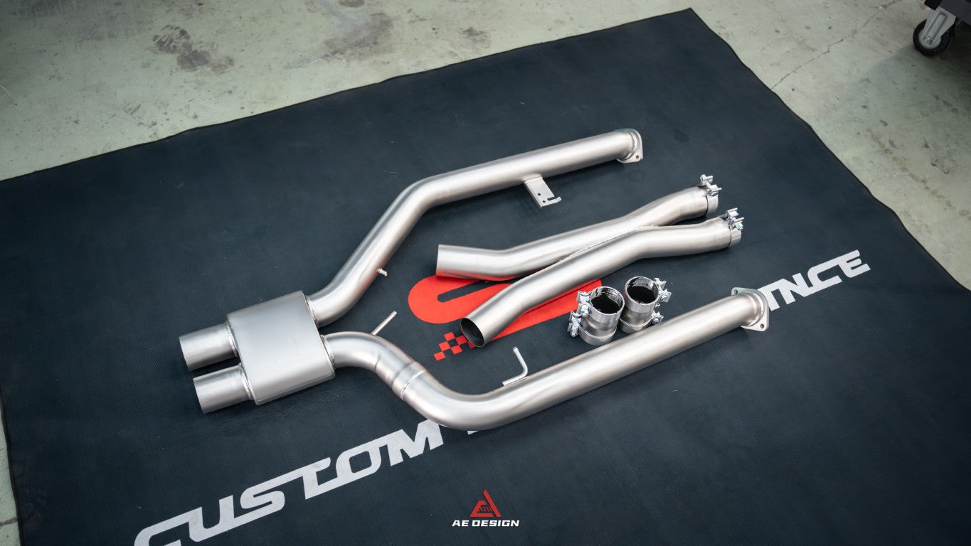 BMW M2C G87 2023-ON (3.0T) with Aftermarket Parts - Midpipe Exhaust Stainless Steel / Titanium from ArmorExtend