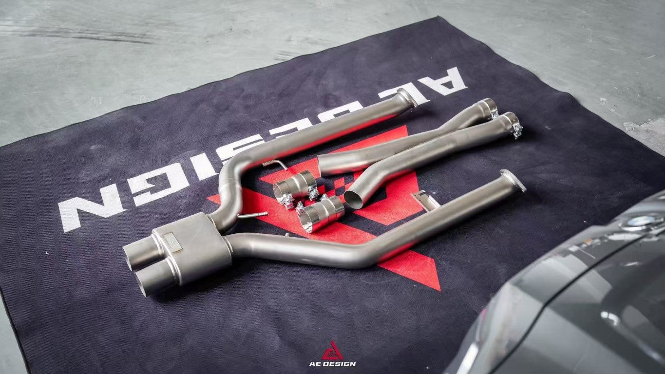 BMW M2C G87 2023-ON (3.0T) with Aftermarket Parts - Midpipe Exhaust Stainless Steel / Titanium from ArmorExtend