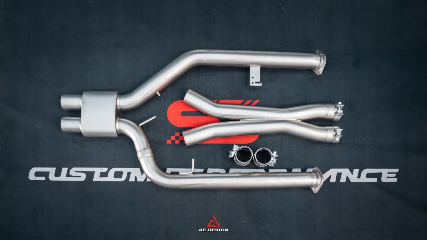 BMW M2C G87 2023-ON (3.0T) with Aftermarket Parts - Midpipe Exhaust Stainless Steel / Titanium from ArmorExtend