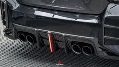 BMW M2 M2C G87 2023 2024 with Aftermarket Parts - ART & ART Street Version & AE Track Version Style Rear Diffuser & Canards Carbon Fiber from ArmorExtend
