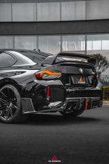 BMW M2 M2C G87 2023 2024 with Aftermarket Parts - ART & ART Street Version & AE Track Version Style Rear Diffuser & Canards Carbon Fiber from ArmorExtend