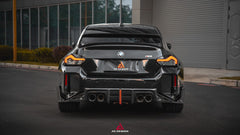 BMW M2 M2C G87 2023 2024 with Aftermarket Parts - ART & ART Street Version & AE Track Version Style Rear Diffuser & Canards Carbon Fiber from ArmorExtend