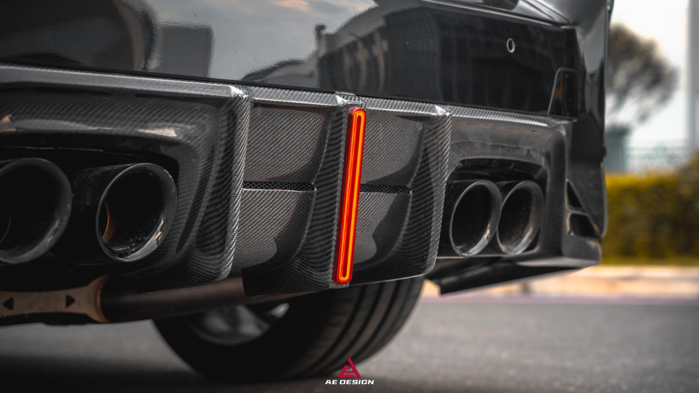BMW M2 M2C G87 2023 2024 with Aftermarket Parts - ART & ART Street Version & AE Track Version Style Rear Diffuser & Canards Carbon Fiber from ArmorExtend