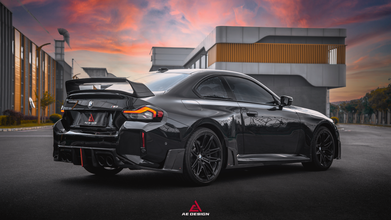 BMW M2/C G87 2023-ON & 2 Series 230i M240i G42 2022 2023 2024 with Aftermarket Parts - ART V1 Style Rear Wing Pre-preg Carbon Fiber from ArmorExtend