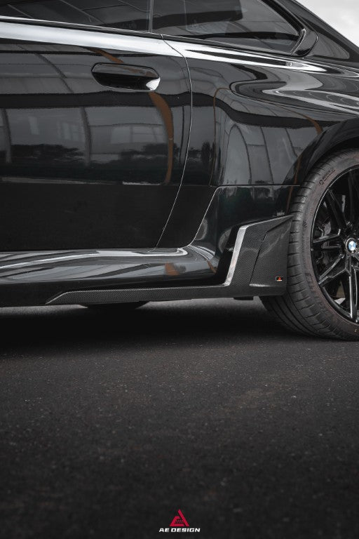 BMW M2 & M2C G87 2023 2024?with Aftermarket Parts - ART Style?Side Skirts Carbon Fiber from?ArmorExtend