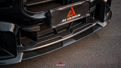 BMW M2/C G87 2023 2024 with Aftermarket Parts - AE Style Lower Grill Pre-preg Carbon Fiber from ArmorExtend