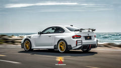 BMW M2 M2C G87 2023 2024 with Aftermarket Parts - ART & ART Street Version & AE Track Version Style Rear Diffuser & Canards Pre-preg Carbon Fiber from ArmorExtend