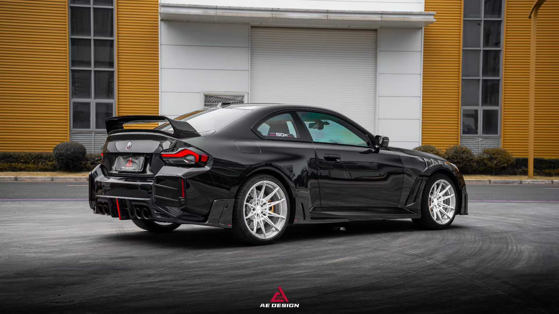 BMW M2 M2C G87 2023 2024 with Aftermarket Parts - ART Style Rear Bumper Upper Valences Pre-preg Carbon Fiber from ArmorExtend