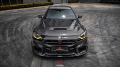 BMW M2C M2 G87 2023-ON with Aftermarket Parts - Front Kidney Grill Dry Pre-preg Carbon Fiber from ArmorExtend